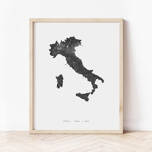 Italy Map Print | Map of Italy | Digital Download