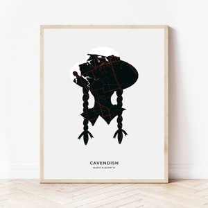 Cavendish Anne Of Green Gables Print | Karte von Cavendish Prince Edward Island | Digitaler Download