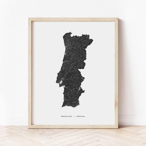 Portugal Map Print | Map of Portugal | Digital Download