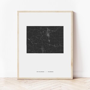 Colorado Map Print | Map of Colorado | Digital Download