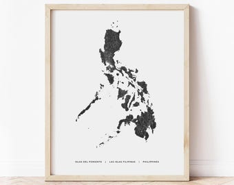 Mapa de Filipinas para imprimir / Mapa de Filipinas / Descarga digital