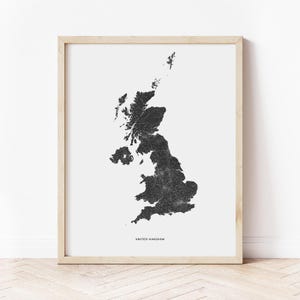 United Kingdom Map Print | Map of United Kingdom | Digital Download