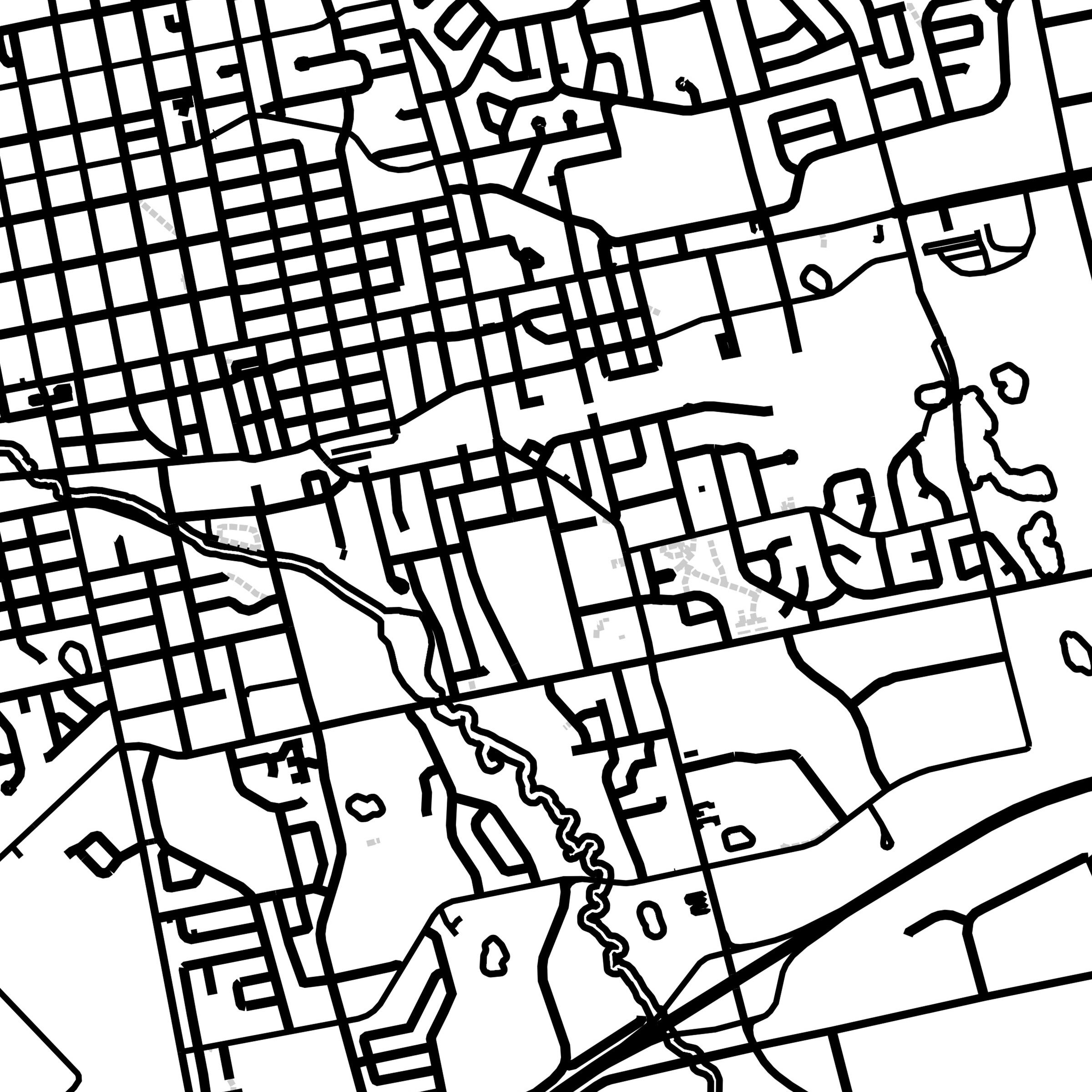 Woodstock Map Print Map of Woodstock New Brunswick Black & Etsy