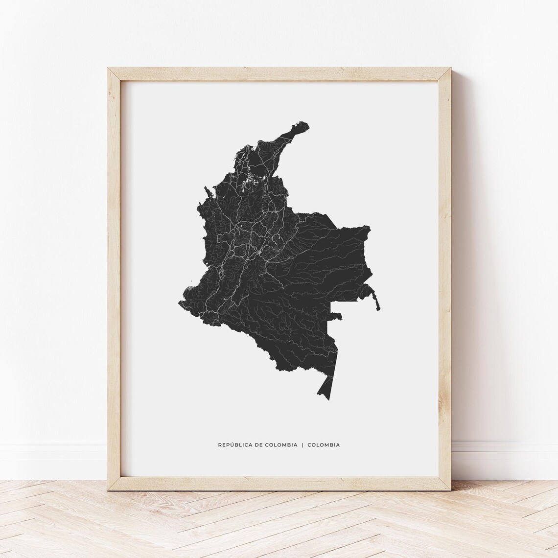 Colombia Map Print | Map of Colombia Colombia | Digital Download - Etsy