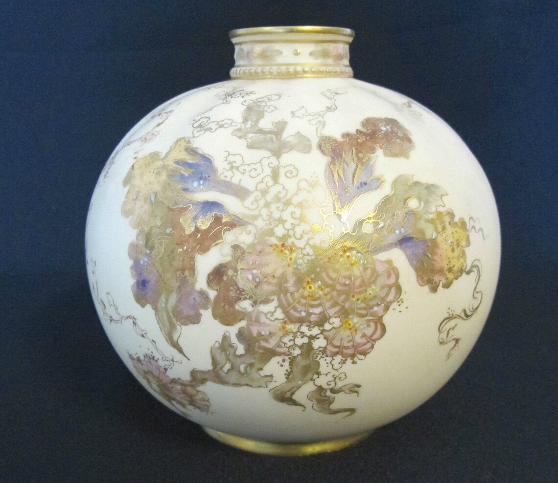 Vase en porcelaine anglais peint à la main 439 Etsy