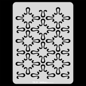 Brand New Stencil, Decoration Template, Plantilla, Washable, Body painting, Cake decor, Craft, Art, Airbrush TX9