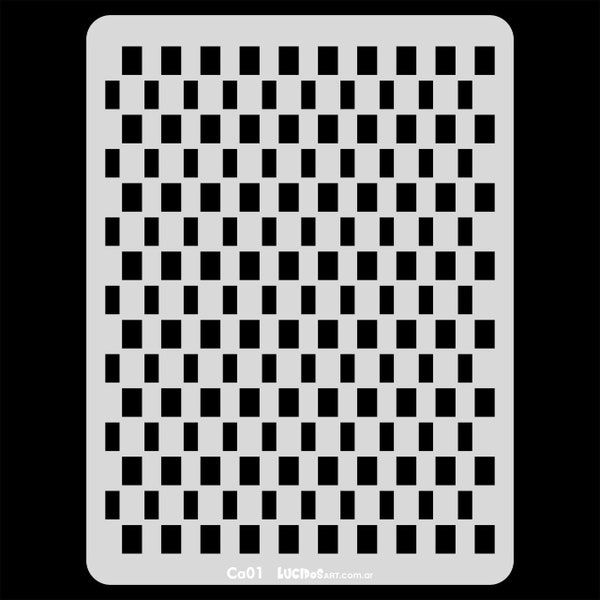 Carbono Fiber rectangular shape Brand New Stencil, Template, Plantilla, Washable, Car decor, Motorcycle Helmet  Craft, Art, Airbrush Ca01