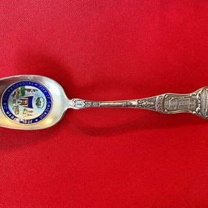 City of Chicago Sterling Silver and Enamel Souvenir Spoon (#1469)