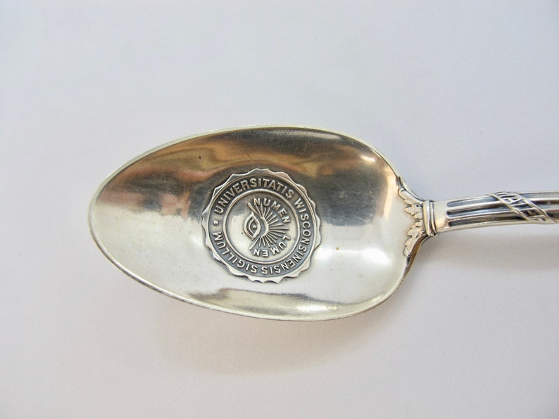 Wisconsin Sterling Silver and Enamel Souvenir Spoon 1331 Etsy