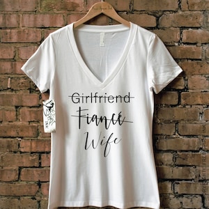 Girlfriend Fiance Wife Shirt. Just Married Shirt. Gift for - Etsy
