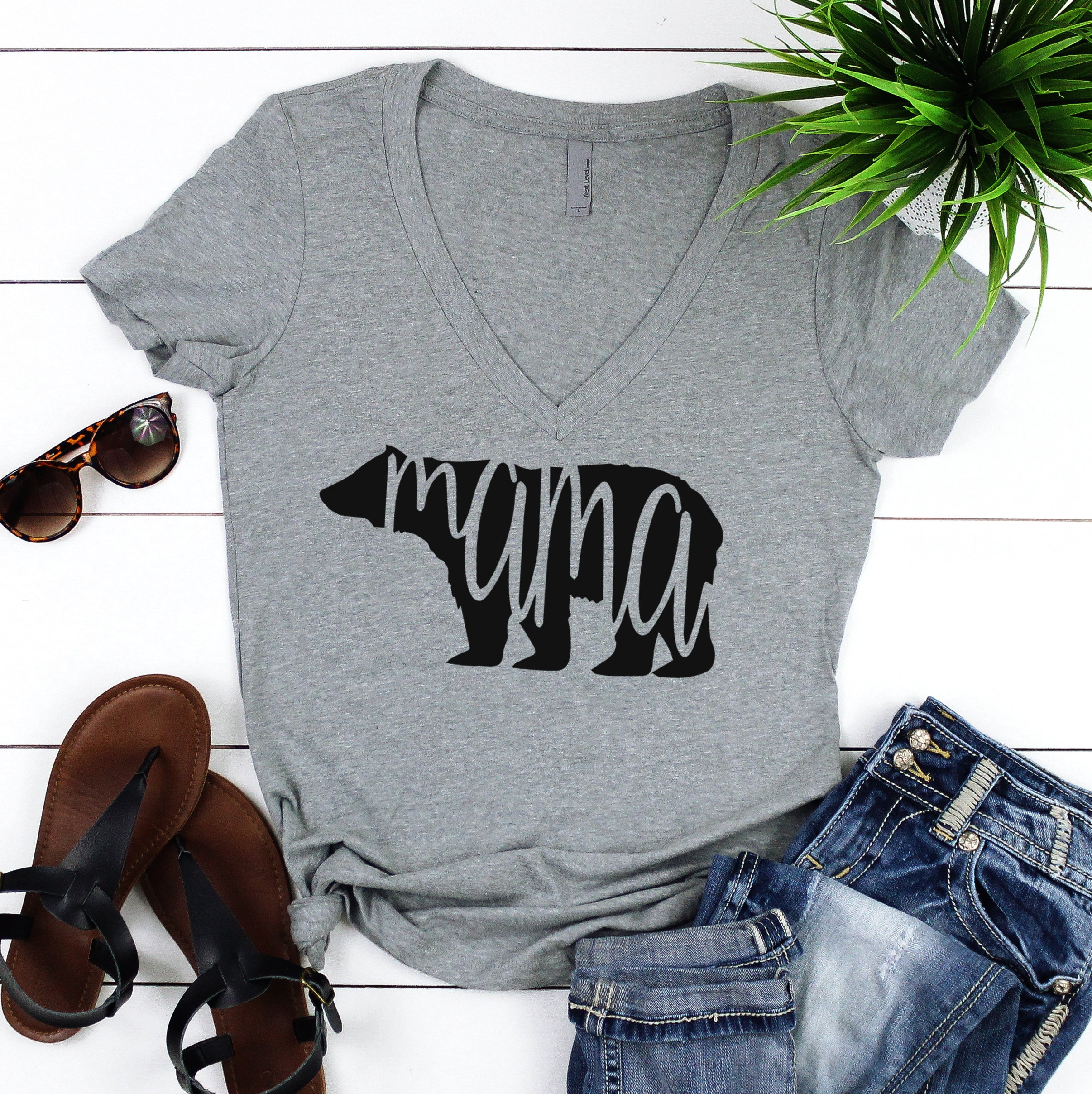 mama bear v neck shirt