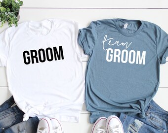Groom Shirt, Team Groom Shirts, Groomsman Shirts, Bachelor Party Shirt, Bachelor Tshirts, Wedding Party Shirts For Men, Groomsmen Gift ideas