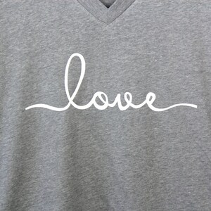 Love T-shirt. Birthday Gift. Love Shirt. V-neck Tee. Gift for ...