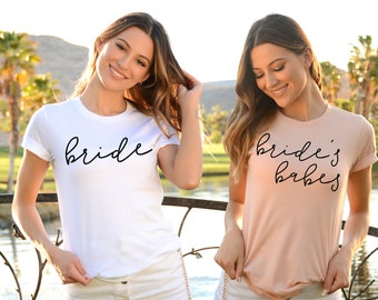 Bride Shirt. Bride Gift. Bridal Shower Gift. Bachelorette Party Gift. Bride Top. Mrs Shirt. Engagement Gift. Bride To Be. Wedding Gift Wife