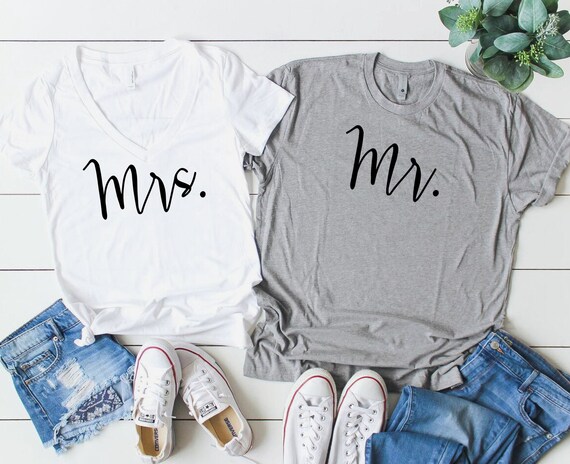 Mr and Mrs Shirts. Couples Shirts. Mr Mrs Shirt Set. His and | Etsy