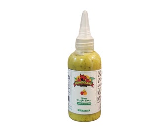 Kungwaani's Mini 2oz GREEN Pepper Sauce. Caribbean & African Pepper Sauce. Tangy, Spicy, Flavorful!