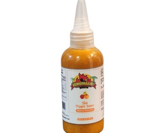 Kungwaani's Mini 2oz Pepper Sauce. Caribbean & African Pepper Sauce.  Spicy, Zesty and Flavorful!