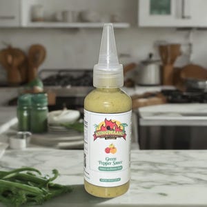 Kungwaani's Mini 2oz Anigye (Green) Pepper Sauce. Caribbean & African Pepper Sauce. Tangy, Spicy, Flavorful!