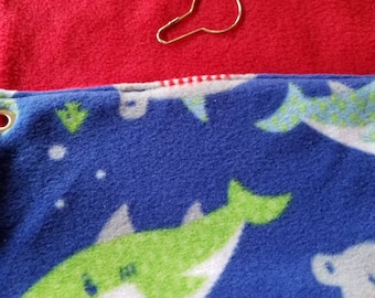 Shark fleece Hammock for guinea pig,rat,hedgehog,ferret, chinchilla,pocket pets, sugar gliders