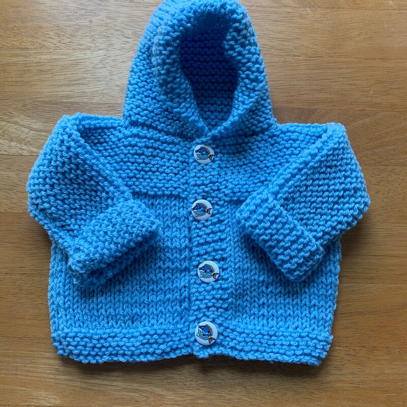 baby down sweater superior blue main image 0