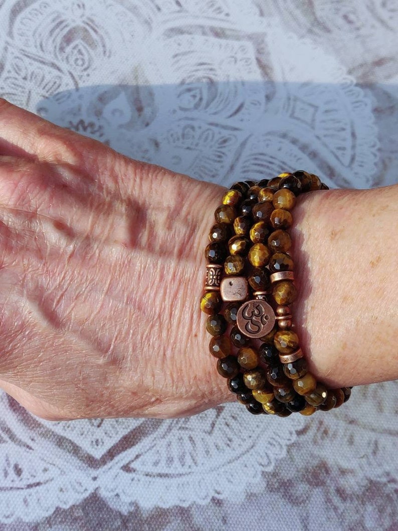 MEN'S TIGER'S EYE Mala Beads Mala Bracelet for Men Etsy