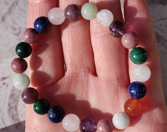 Menopause Mala Bracelet: Healing Gemstone Yoga Jewelry