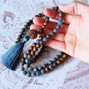 JOY Mala Beads, 108 Mala Necklace, Mala Bracelet, Japa Mala, Buddhist Prayer Beads, Yoga Jewellery, 108 Mala Beads, Yoga Gift, Meditation