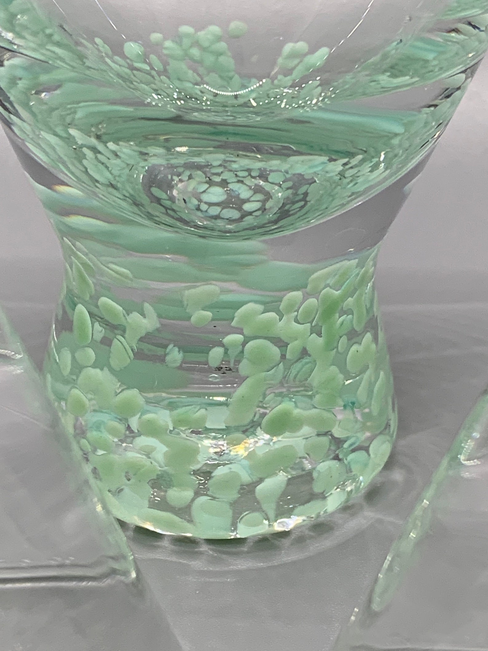 Dansk Aqua Speckled Glasses Set of 3 Dansk Liquor Glasses Etsy