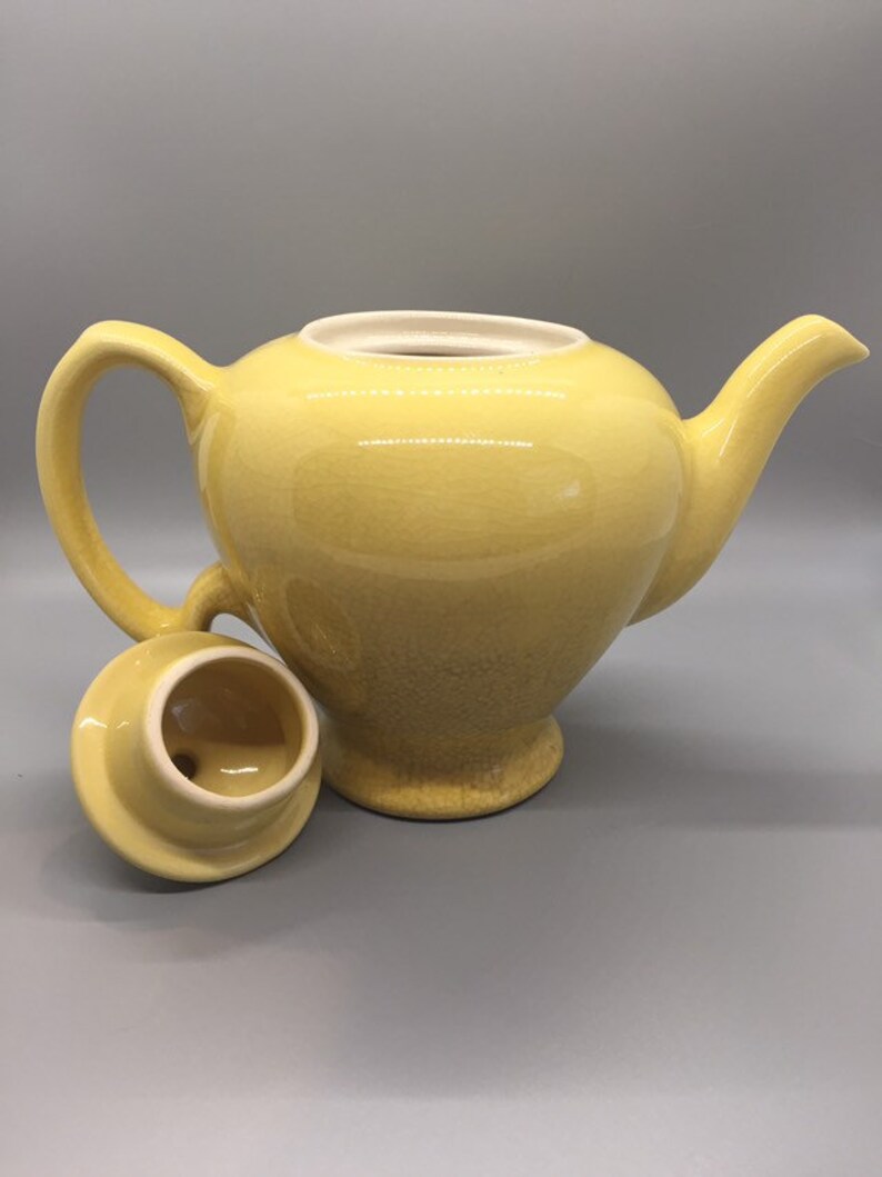 Vintage Tea Pot McCormick Tea and Spice Yellow Ceramic Etsy