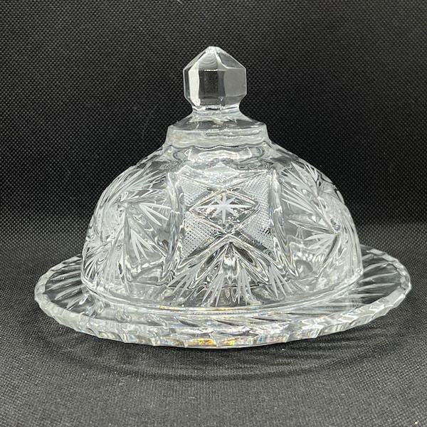Crystal Butter Dish Etsy