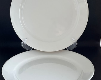 Vintage Corelle Winter Frost White Dinnerware - Dinner plates - set of 2