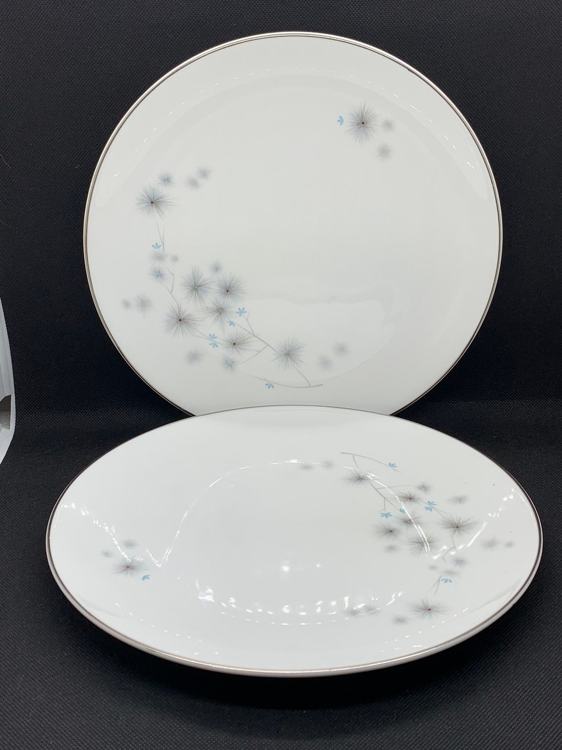 Royal Doulton China Thistledown Pattern Cup Saucers Bread Etsy