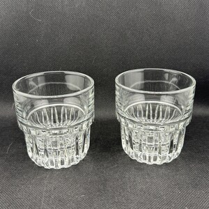 Vintage Libbey Everest Stackable On the Rocks Glasses - set of 2