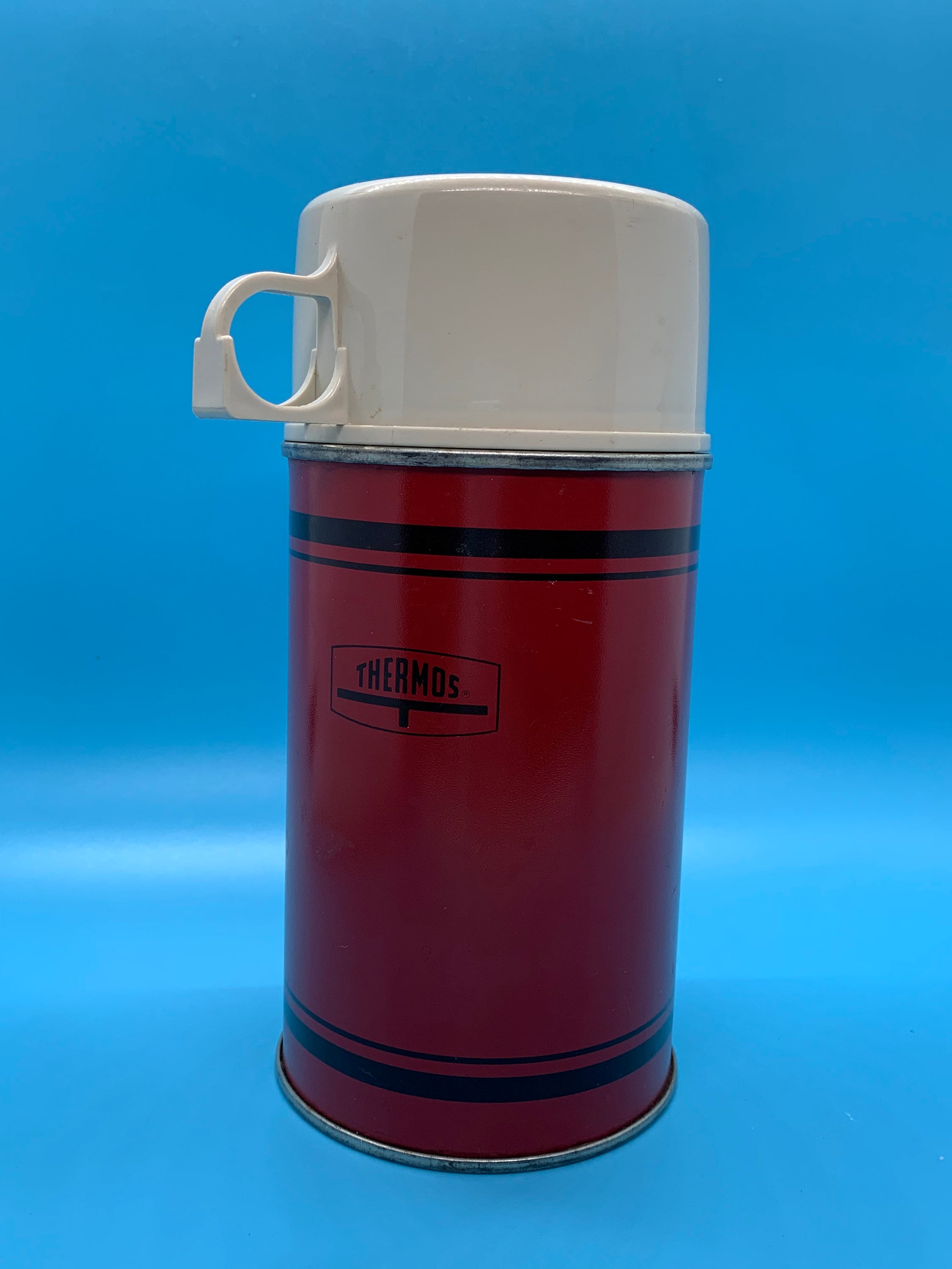 Vintage Short Lunch Box Thermos 8 oz Red Bottle No. 2844 Etsy