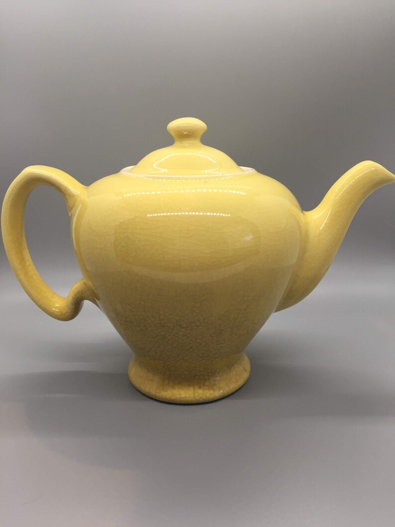 Vintage Tea Pot McCormick Tea and Spice Yellow Ceramic Etsy