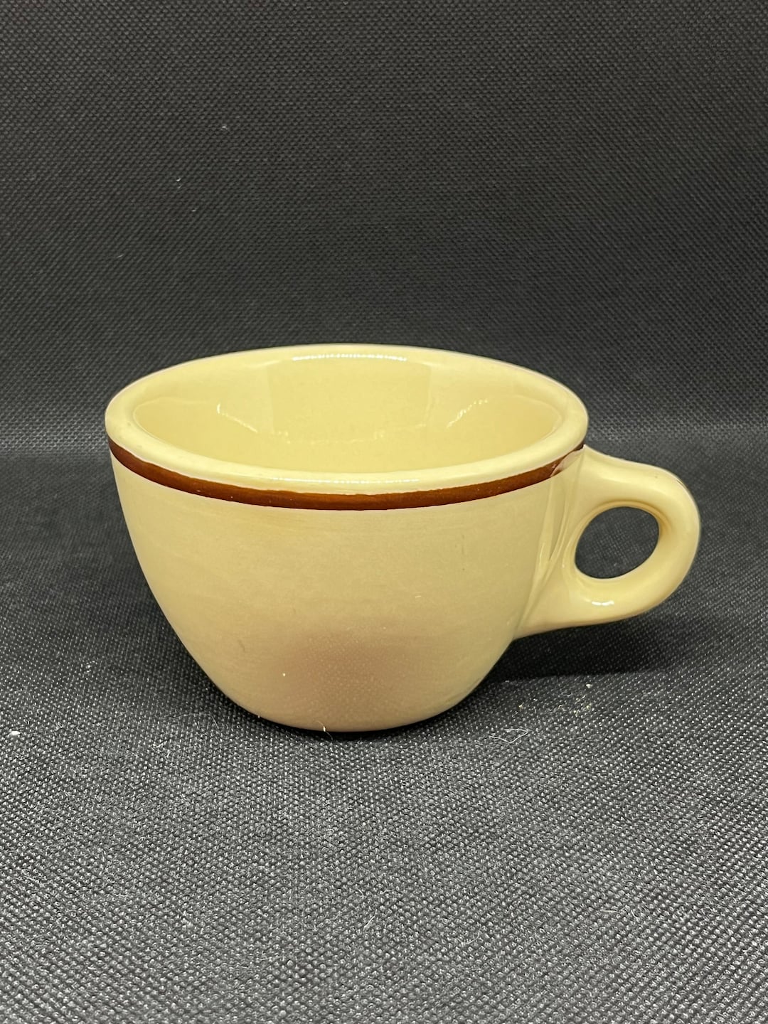 Vintage Mcnicol - Martin China Restaurant Cup Beige With a Brown Rim - Etsy