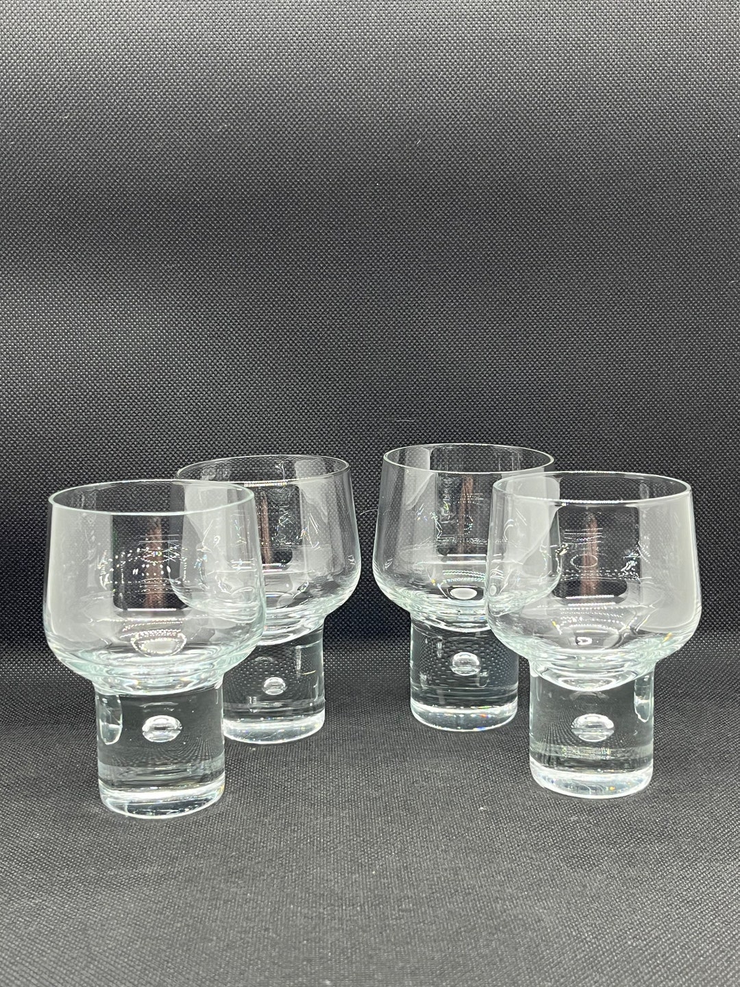 Kosta Boda MAMBO Bubble Stem Glasses Set of 4 Etsy