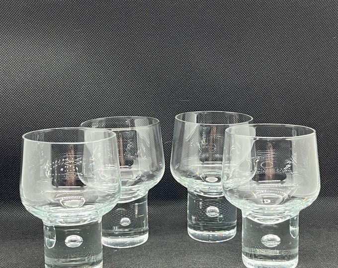 Kosta Boda MAMBO Bubble Stem Glasses Set of 4 Etsy