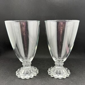 Berwick Boopie Vintage Glassware by Anchor Hocking. Water Goblets set of 2