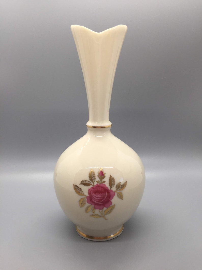 Vintage Lenox Gold Trim Bud Vase made in USA. Etsy