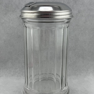Vintage GEMCO Ribbed Clear Glass Sugar Dispenser