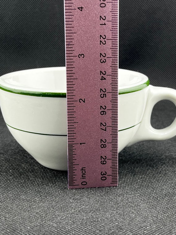 Vintage Green Stripe & White Shenango Restaurant China Ware
