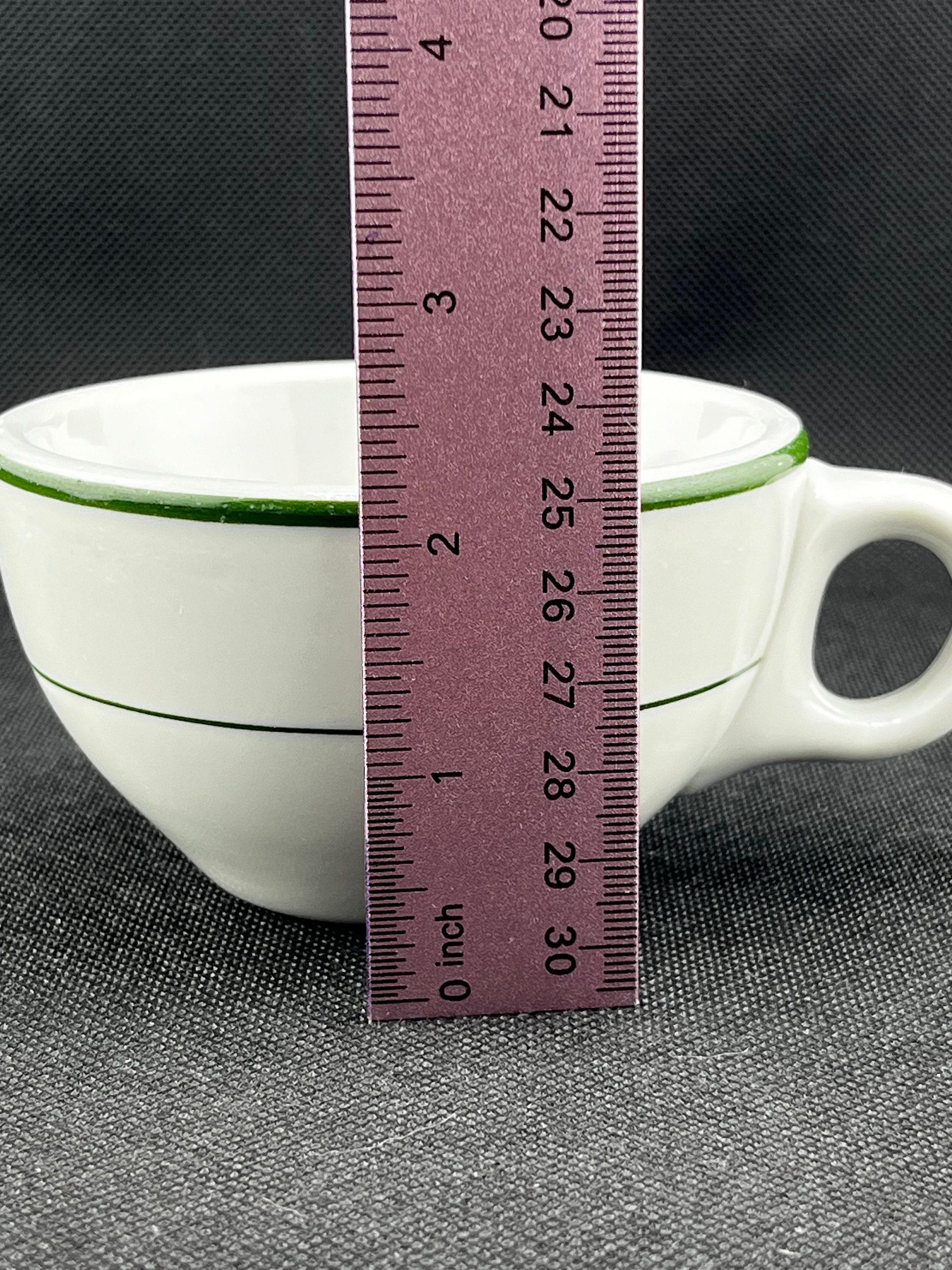 Vintage Green Stripe & White Shenango Restaurant China Ware