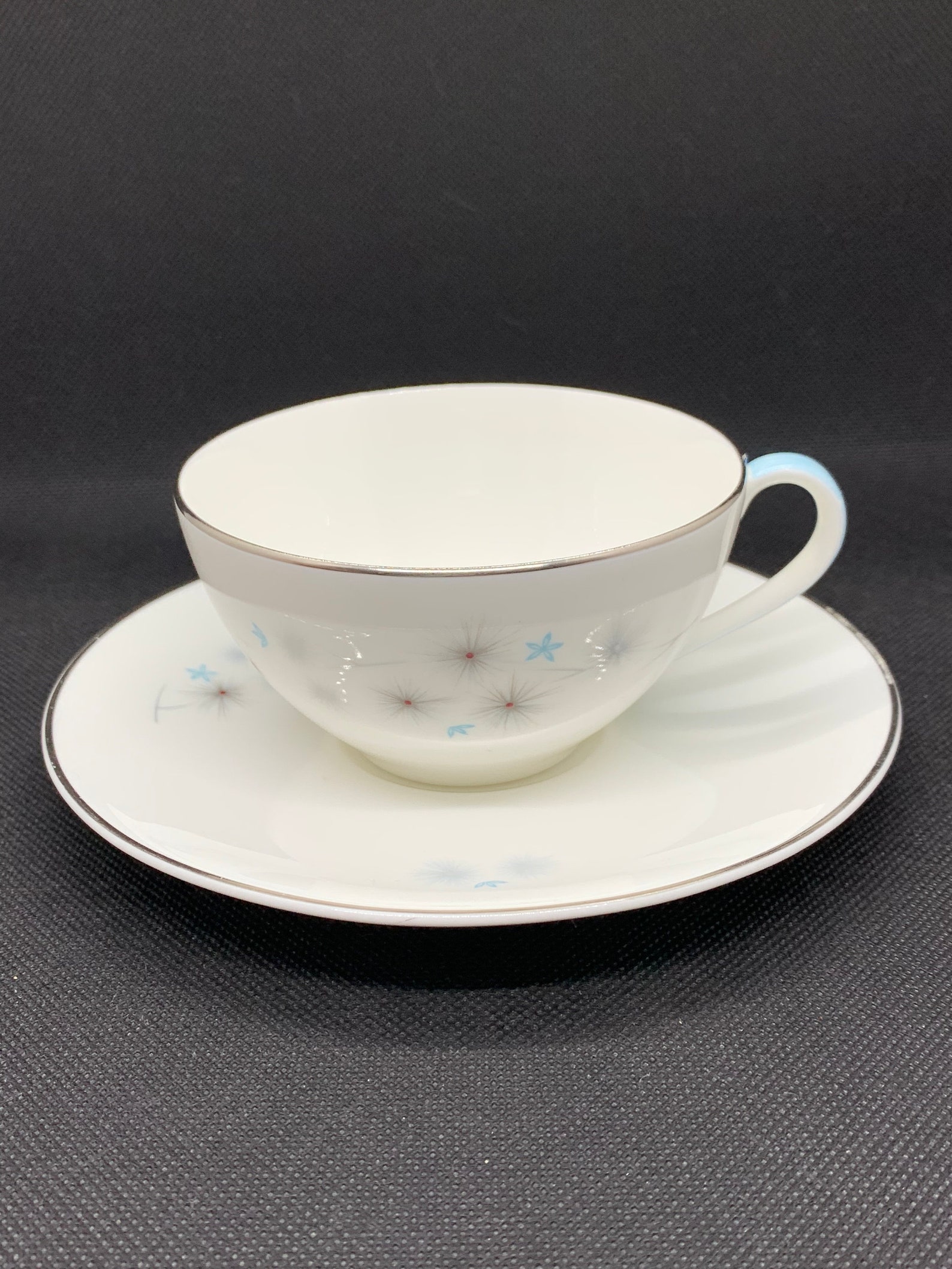 Royal Doulton China Thistledown Pattern Cup Saucers Bread Etsy