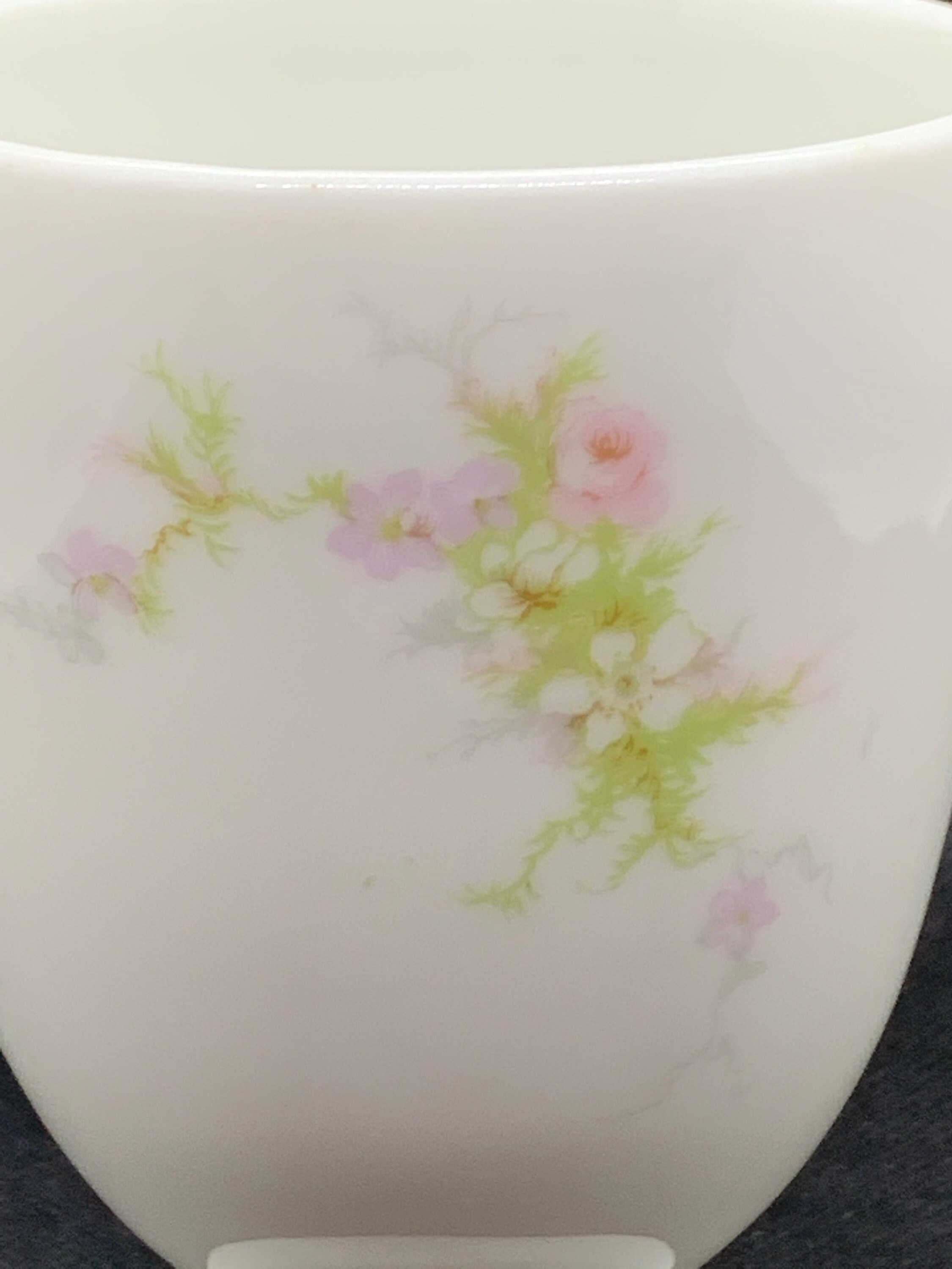 Vintage Theodore Haviland Limoges Egg Cup Pink Floral Made in Etsy