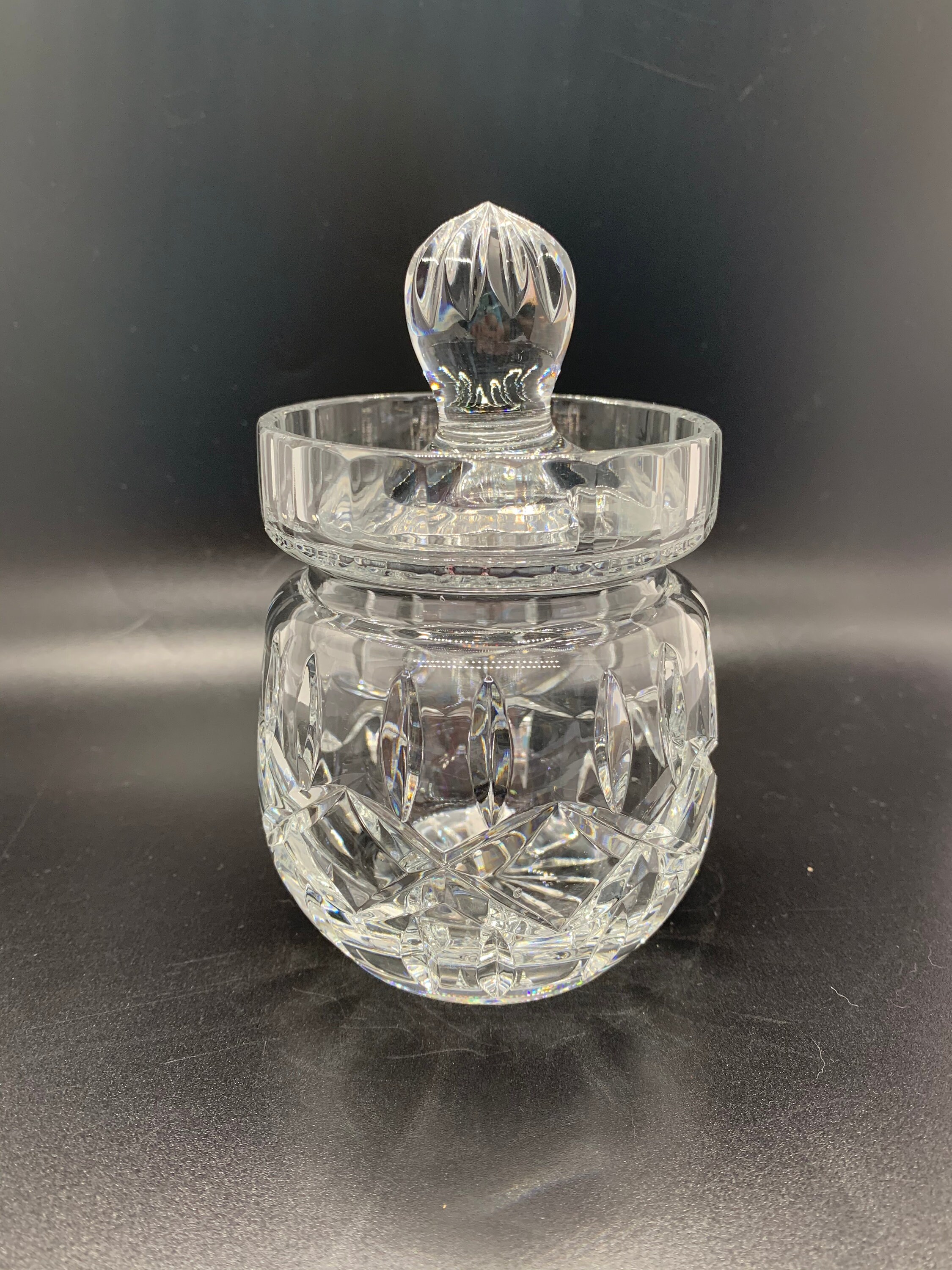 Vintage Crystal Sugar Bowl with a Lid Etsy