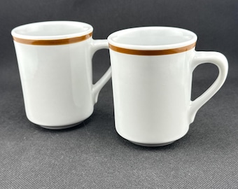 Vintage Rego Mugs - Restaurant ware cups - a set of 2