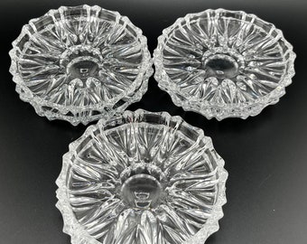 Vintage glass coaster - wagon wheel design - set of 6