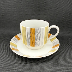 Midwinter Sienna Cup and Saucer, Fall Colors, England, Staffordshire