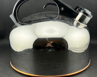 Vintage Revere Wear Tea Kettle with a Very Low Whistle